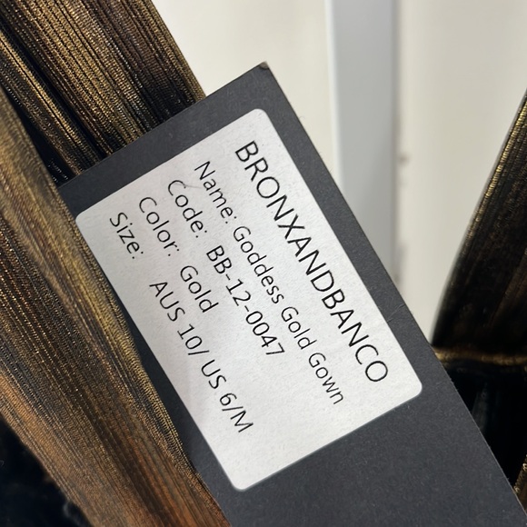 Bronx and Banco Goddess Gown in Gold - Picture 9 of 12